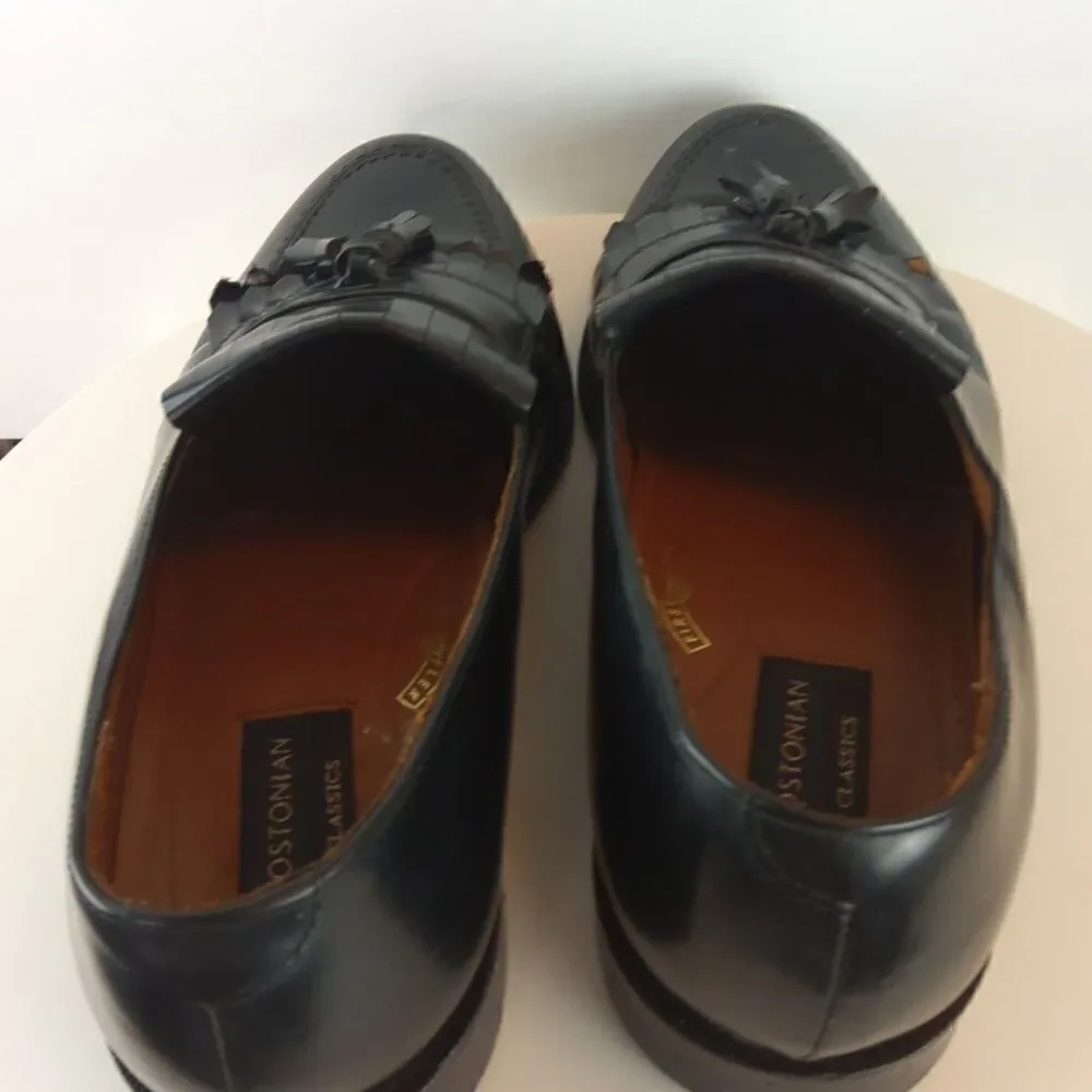 Bostonian classics black leather tassel loafers